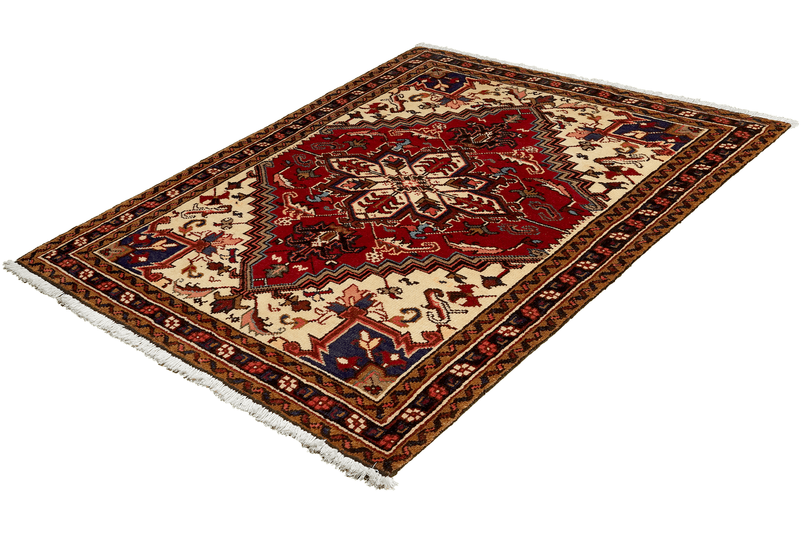Mehrewan — Hand-knotted, 101x137 cm, Red, 100% Virgin Wool | View 5