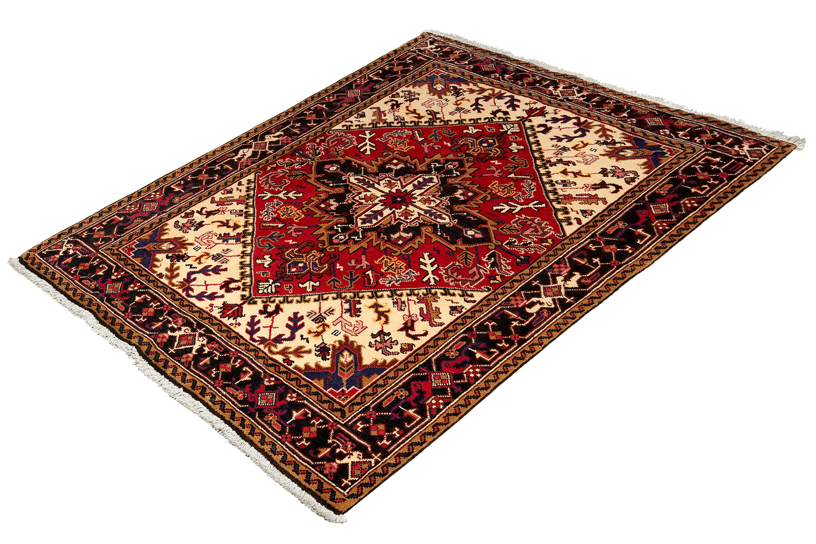 Mehrewan — Hand-knotted, 152x199 cm, Red, 100% Virgin Wool | View 5