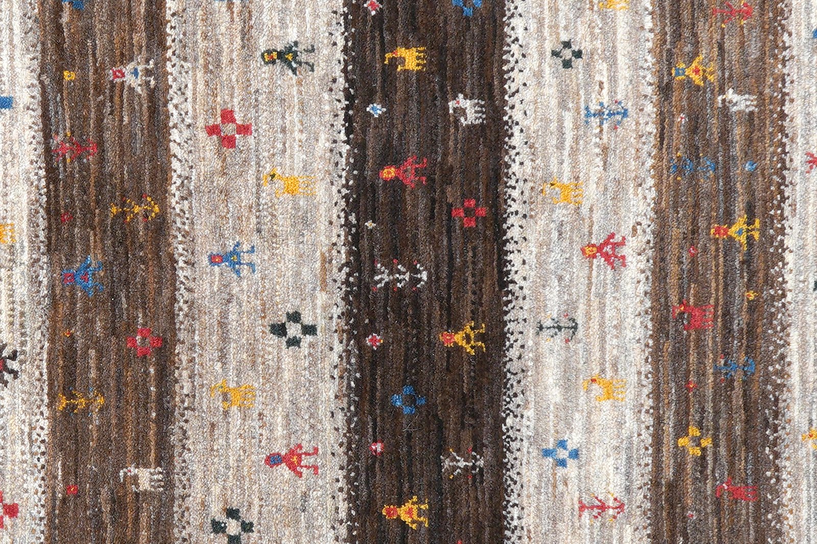 Rizbaf — Hand-knotted, 123x193 cm, Brown, 100% Virgin Wool | View 6