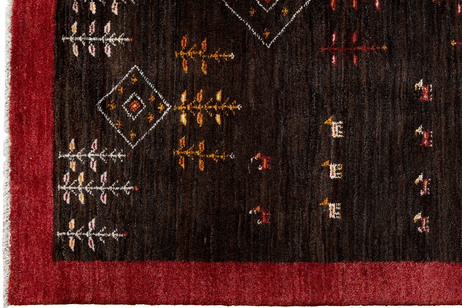 Gabbeh Sonnat — Hand-knotted, 151x199 cm, Black, 100% Virgin Wool | View 3