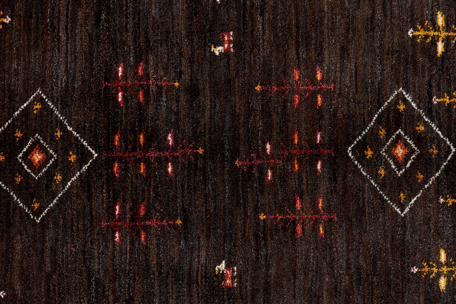 Gabbeh Sonnat — Hand-knotted, 151x199 cm, Black, 100% Virgin Wool | View 6