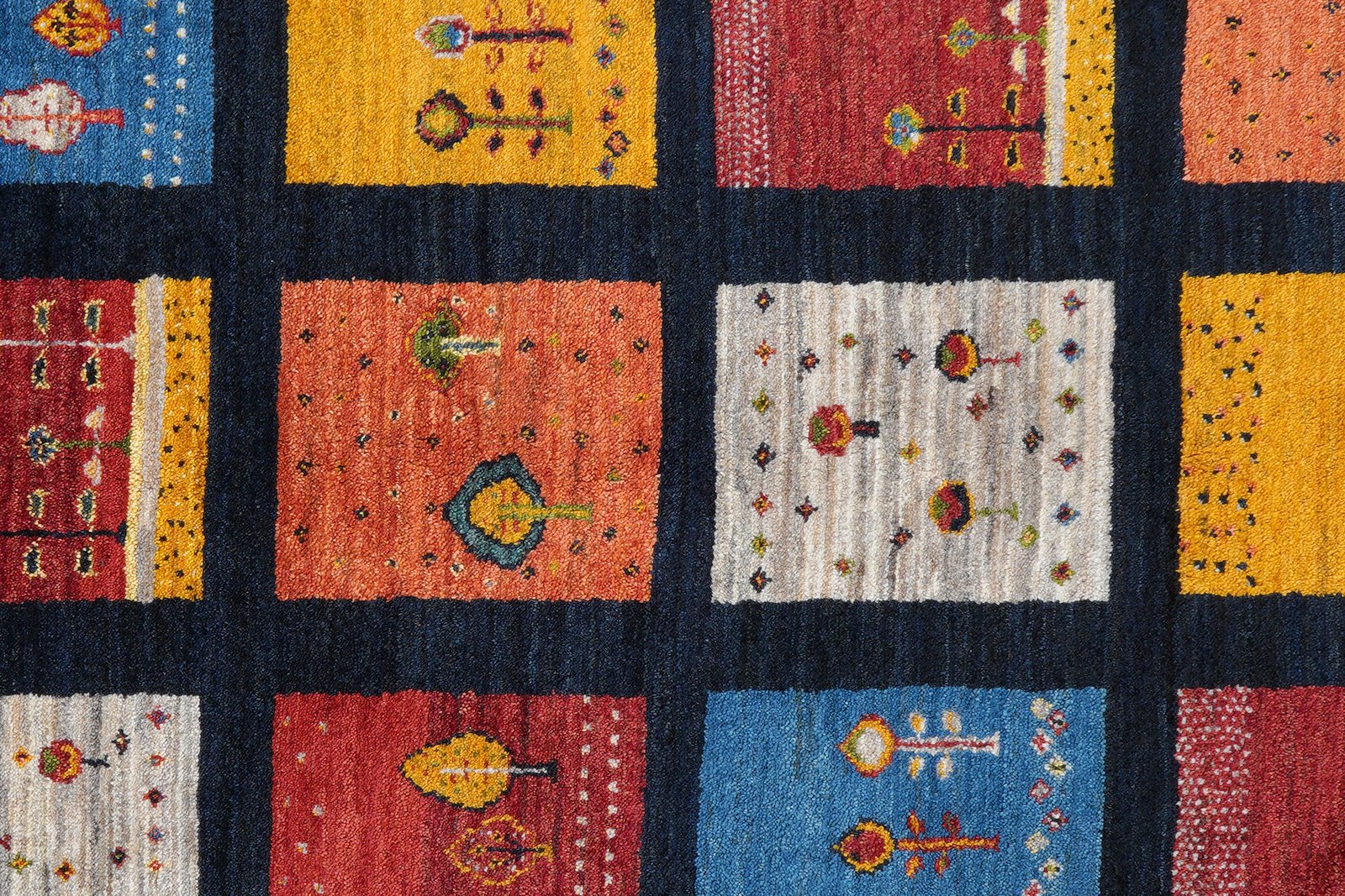 Rizbaf — Hand-knotted, 157x209 cm, Blue, 100% Virgin Wool | View 6