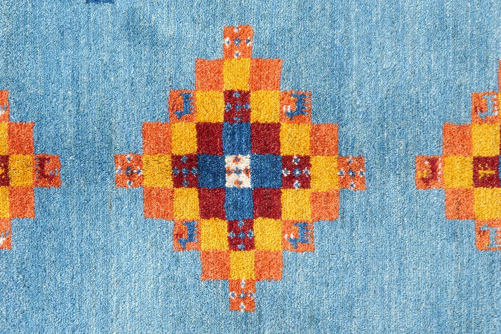 Gabbeh Sonnat — Hand-knotted, 153x194 cm, Blue, 100% Virgin Wool | View 6