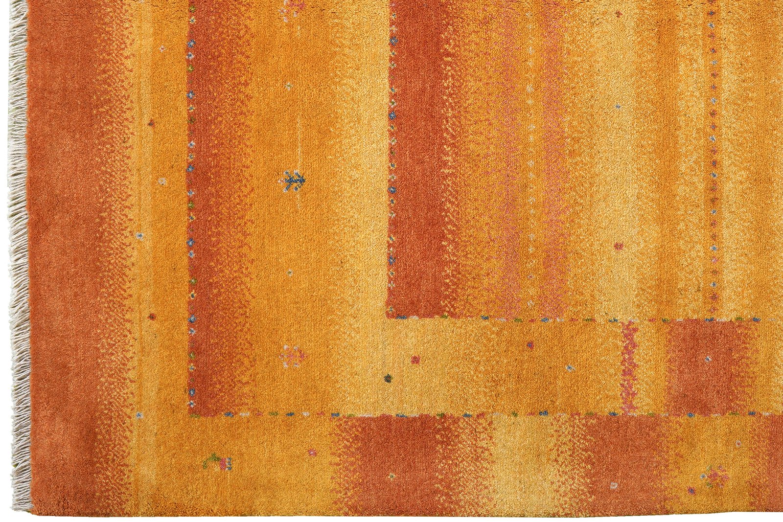 Rizbaf — Hand-knotted, 149x202 cm, Orange, 100% Virgin Wool | View 3