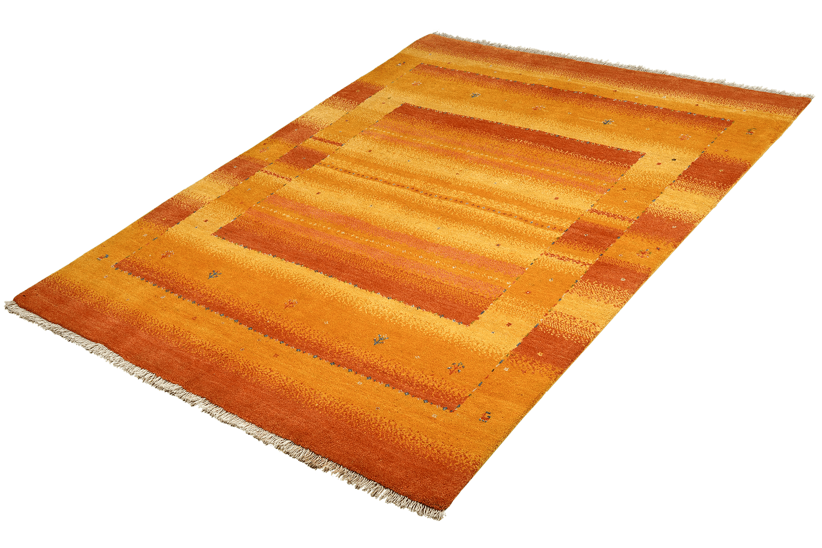 Rizbaf — Hand-knotted, 149x202 cm, Orange, 100% Virgin Wool | View 5