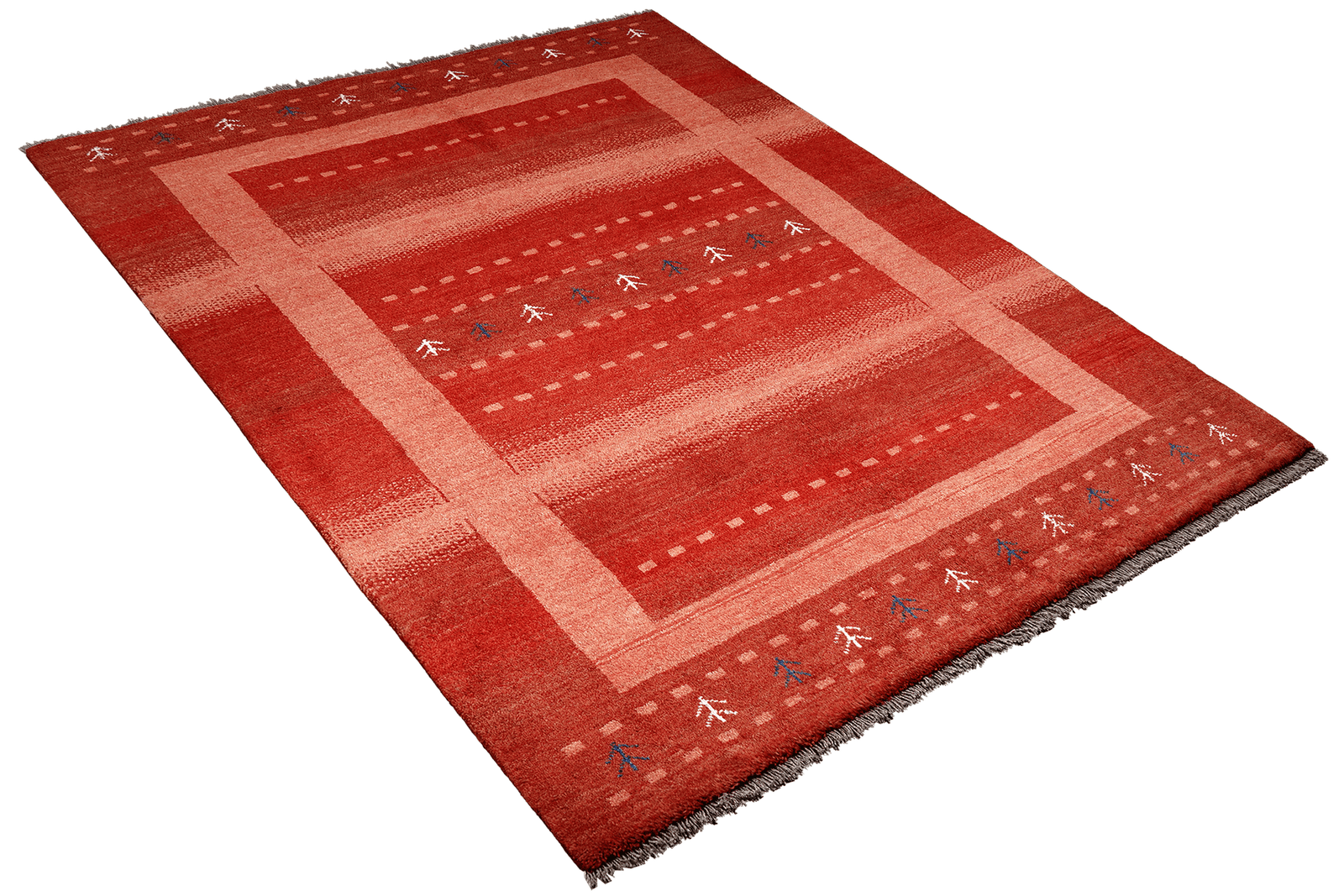 Gabbeh Sonnat — Hand-knotted, 152x204 cm, Red, 100% Virgin Wool | View 4