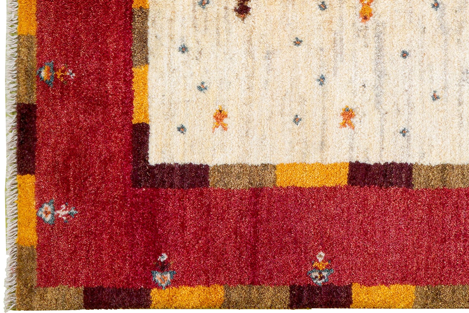 Gabbeh Sonnat — Hand-knotted, 103x153 cm, Beige, 100% Virgin Wool | View 3