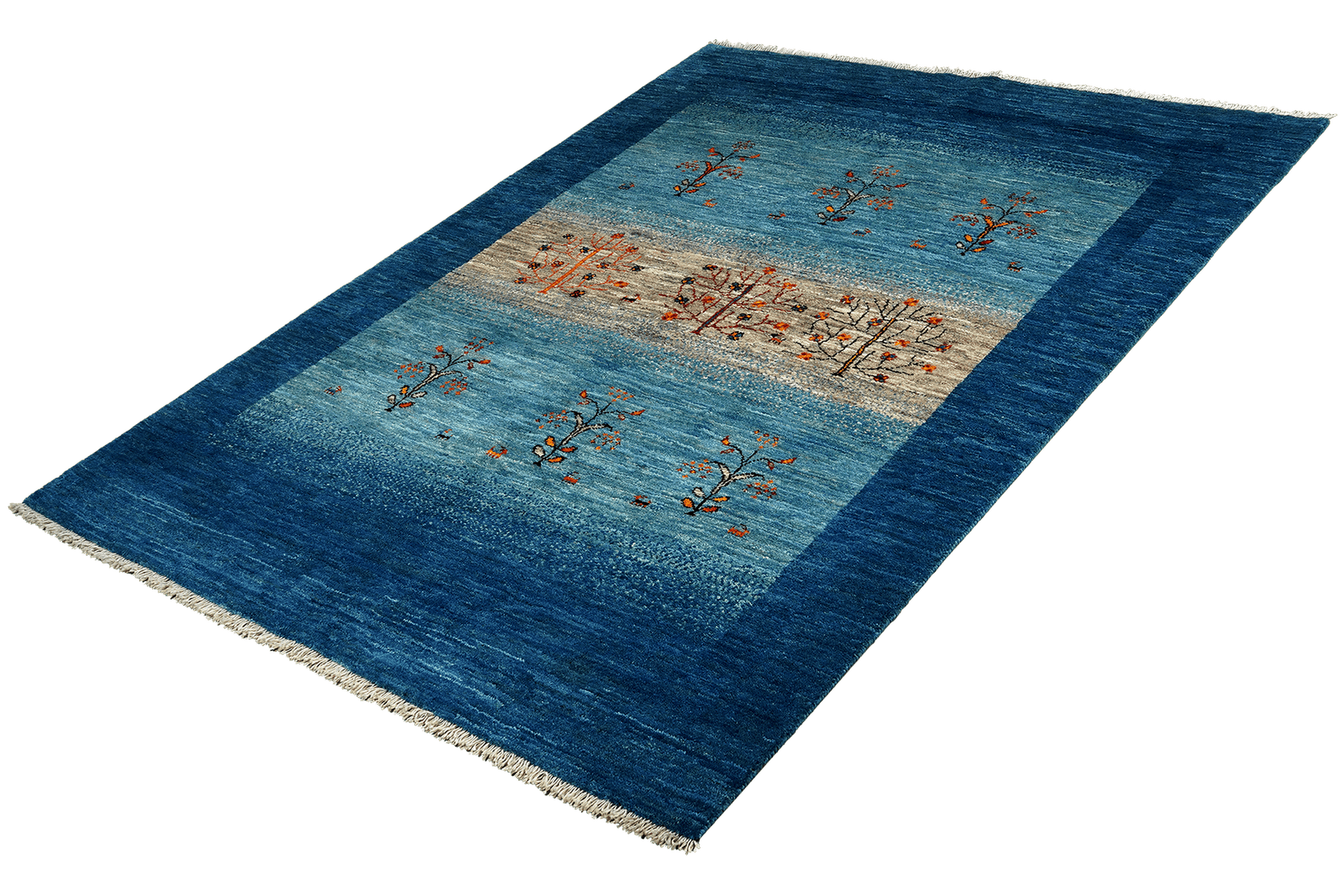 Rizbaf — Hand-knotted, 156x207 cm, Blue, 100% Virgin Wool | View 5