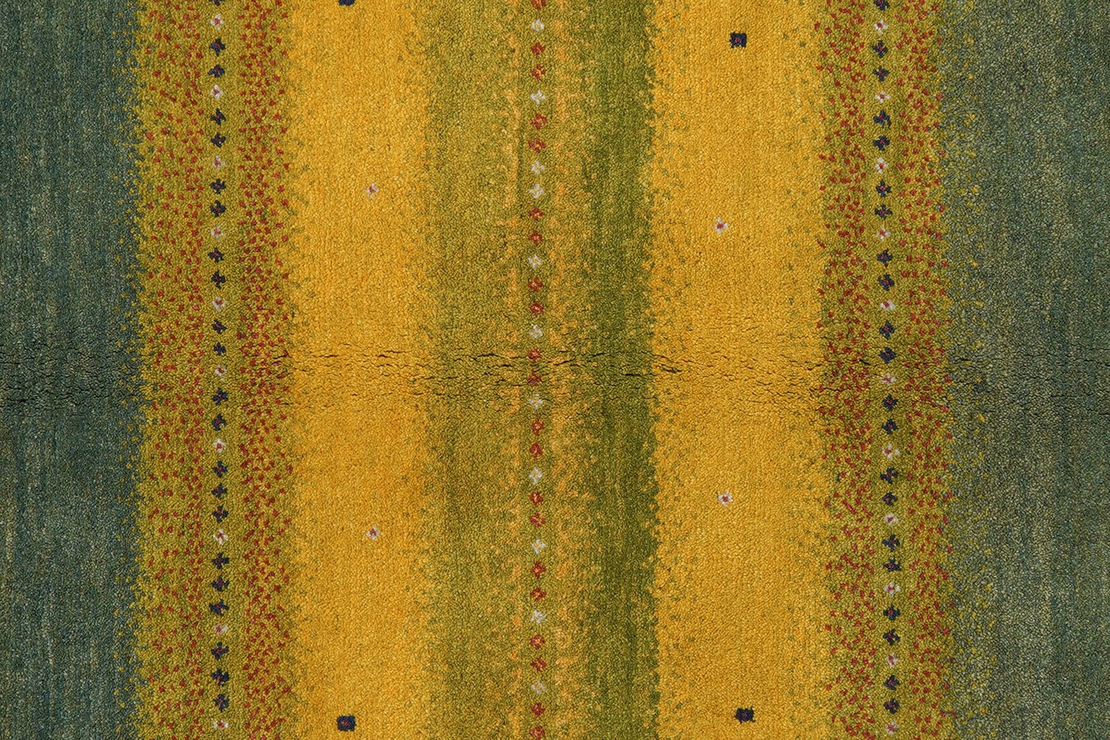 Rizbaf — Hand-knotted, 155x199 cm, Green, 100% Virgin Wool | View 6