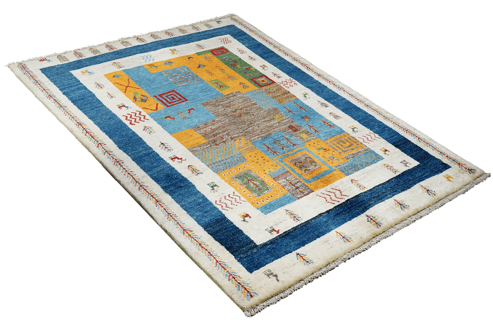 Gabbeh Sonnat — Hand-knotted, 122x178 cm, Multicolor, 100% Virgin Wool | View 4