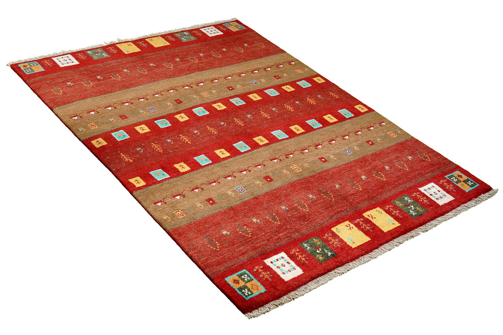 Gabbeh Sonnat — Hand-knotted, 151x200 cm, Multicolor, 100% Virgin Wool | View 4