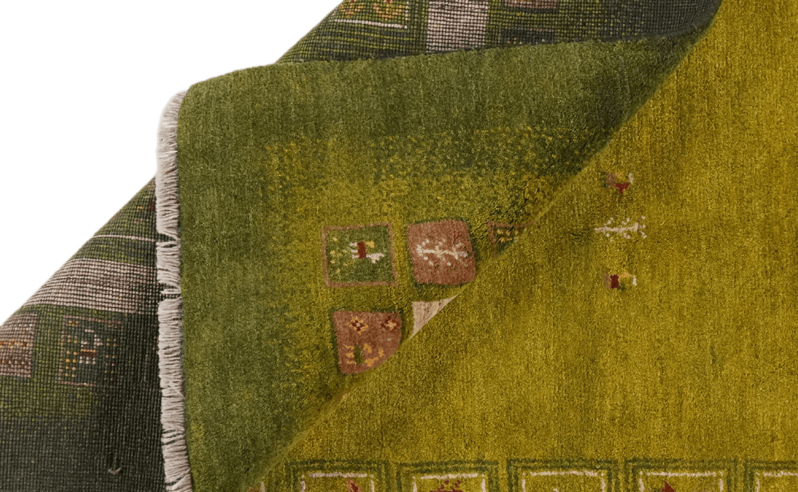 Rizbaf — Hand-knotted, 151x200 cm, Green, 100% Virgin Wool | View 7