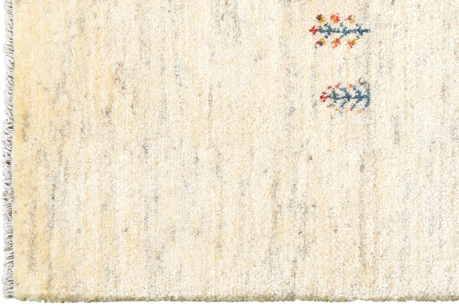 Gabbeh — Hand-knotted, 84x127 cm, Beige, 100% Virgin Wool | View 3