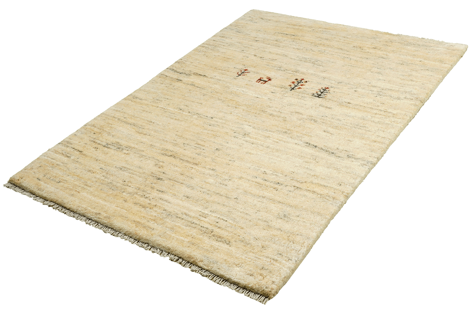 Gabbeh — Hand-knotted, 84x127 cm, Beige, 100% Virgin Wool | View 5