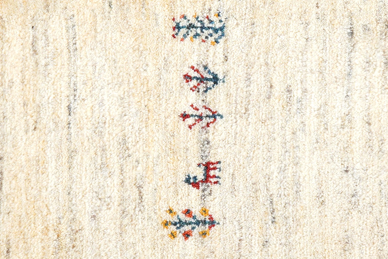 Gabbeh — Hand-knotted, 88x128 cm, Beige, 100% Virgin Wool | View 6