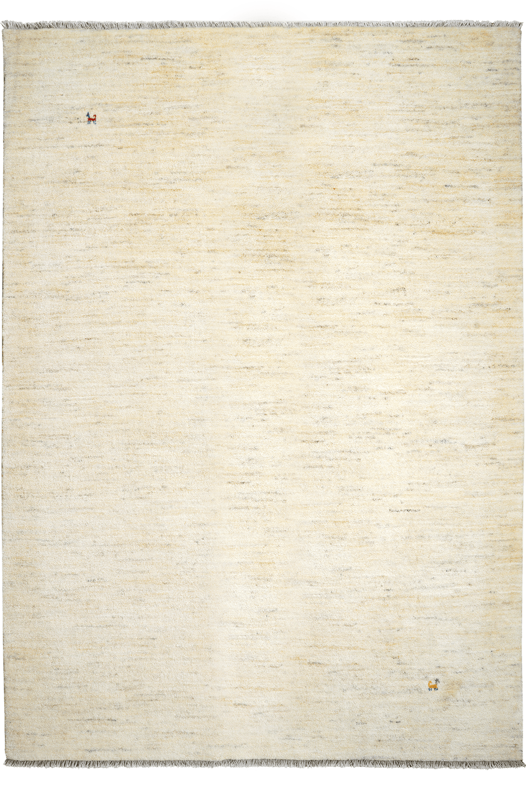 Gabbeh — Hand-knotted, 174x247 cm, Beige, 100% Virgin Wool | Main view