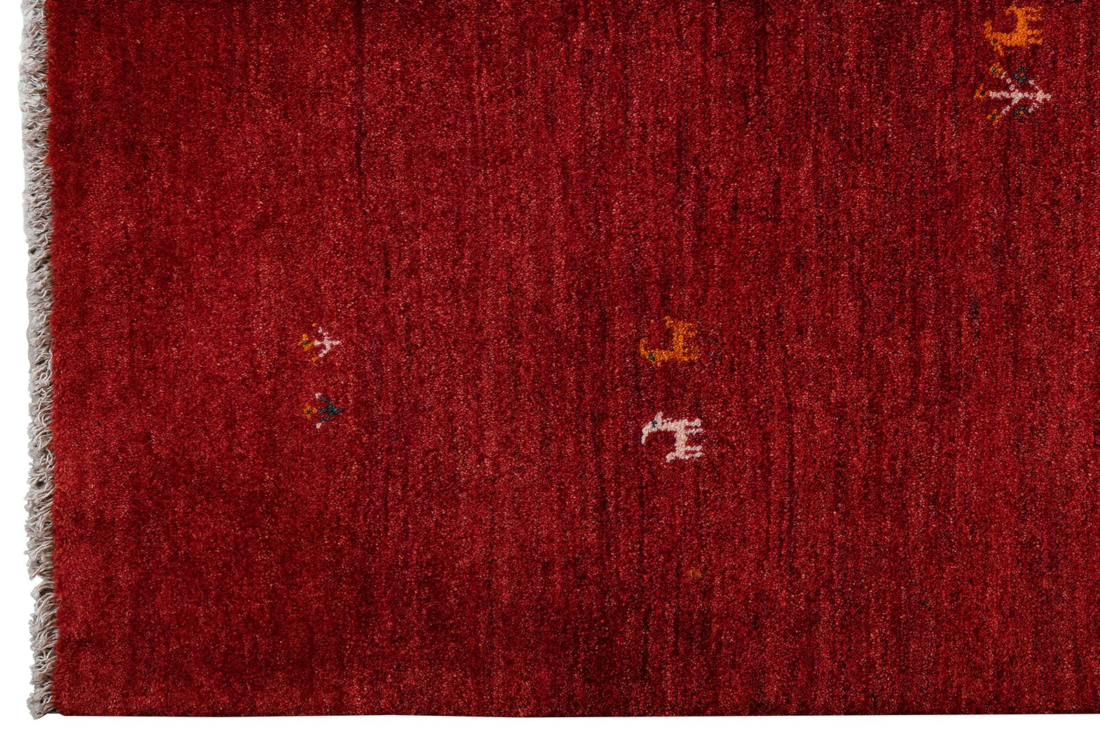 Gabbeh — Hand-knotted, 150x193 cm, Red, 100% Virgin Wool | View 3