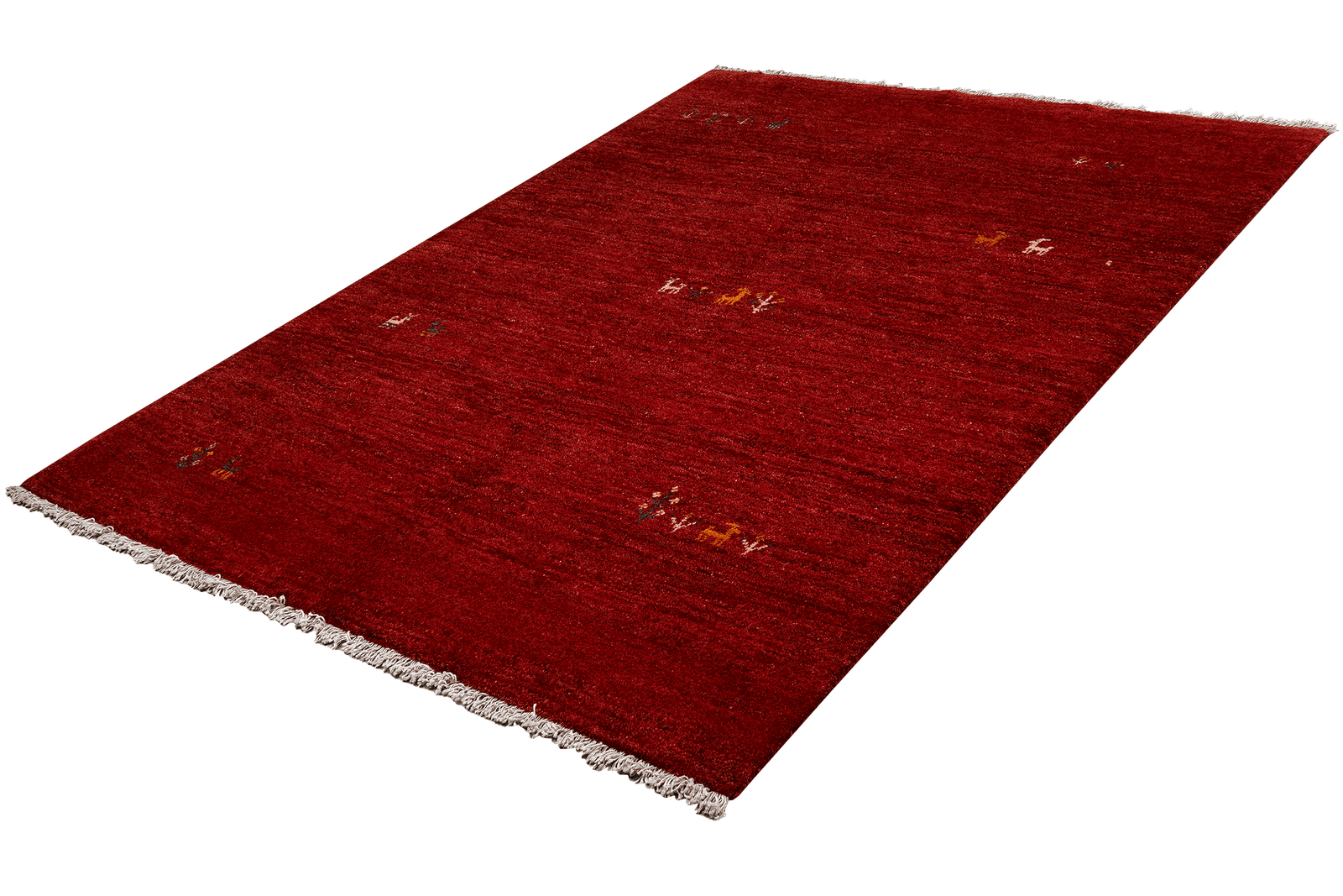Gabbeh — Hand-knotted, 150x193 cm, Red, 100% Virgin Wool | View 5