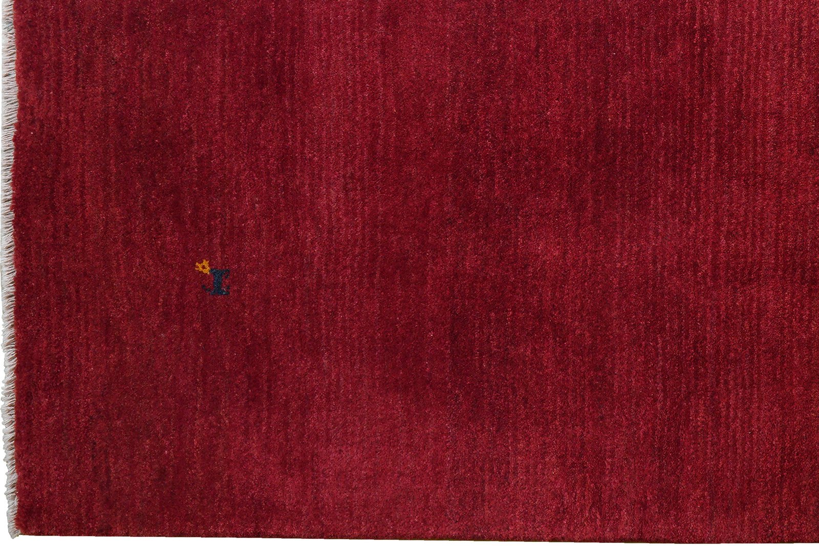 Gabbeh — Hand-knotted, 160x204 cm, Red, 100% Virgin Wool | View 3
