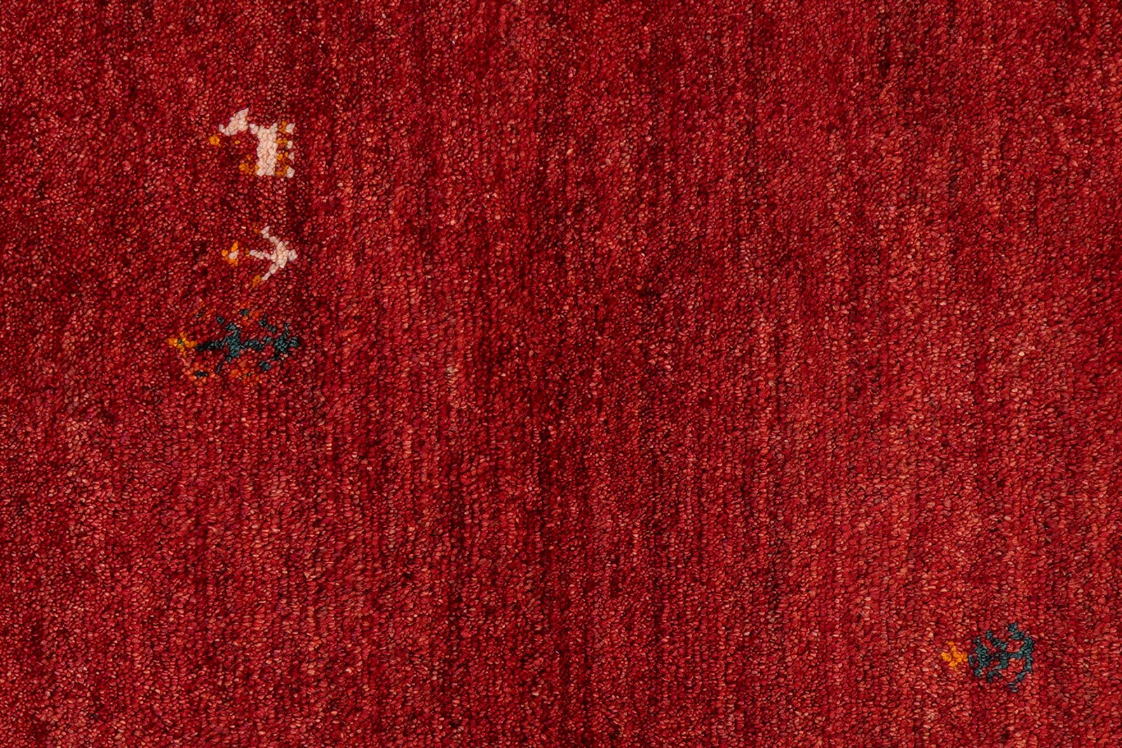 Gabbeh — Hand-knotted, 82x222 cm, Red, 100% Virgin Wool | View 6