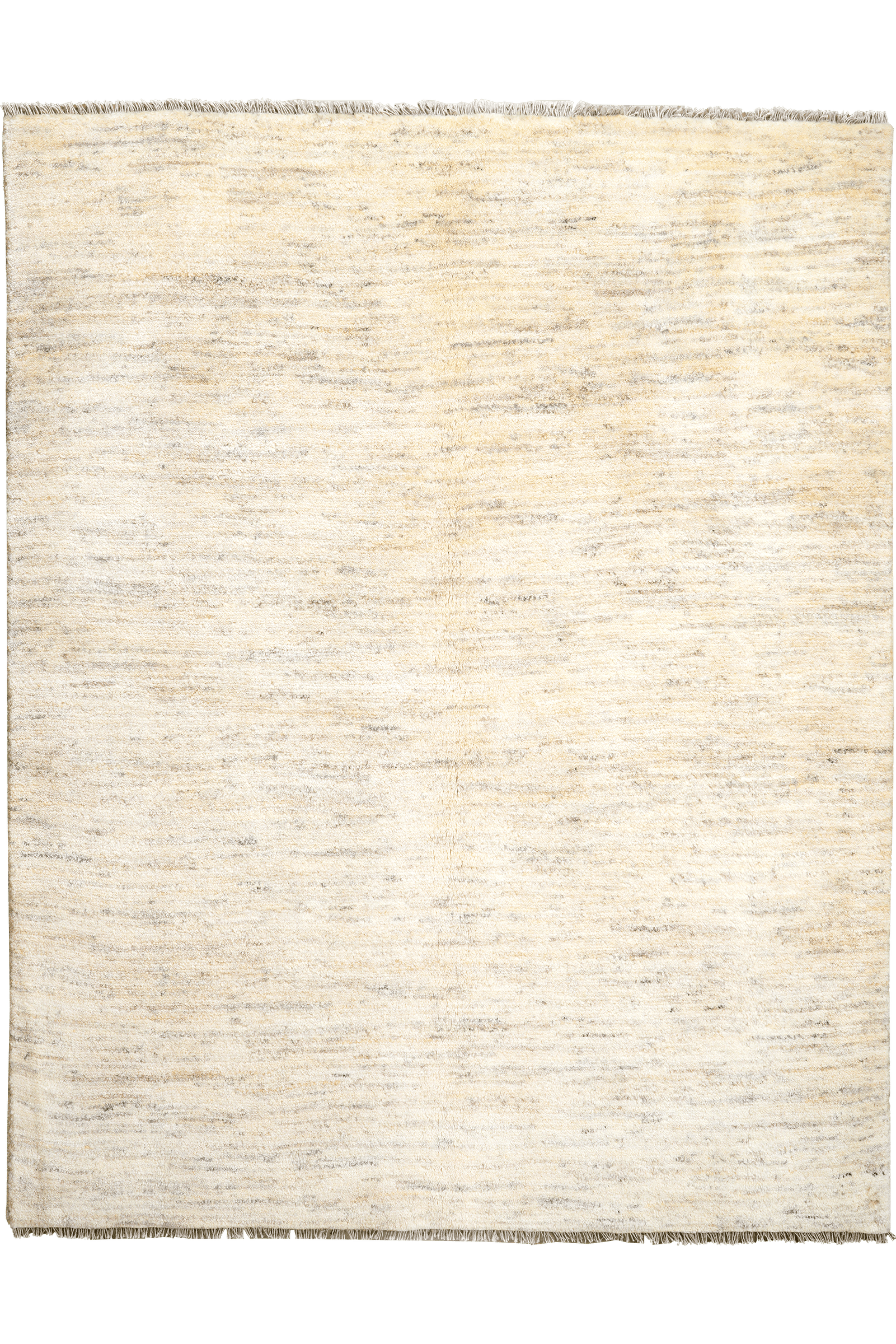 Gabbeh — Hand-knotted, 144x182 cm, Beige, 100% Virgin Wool | Main view