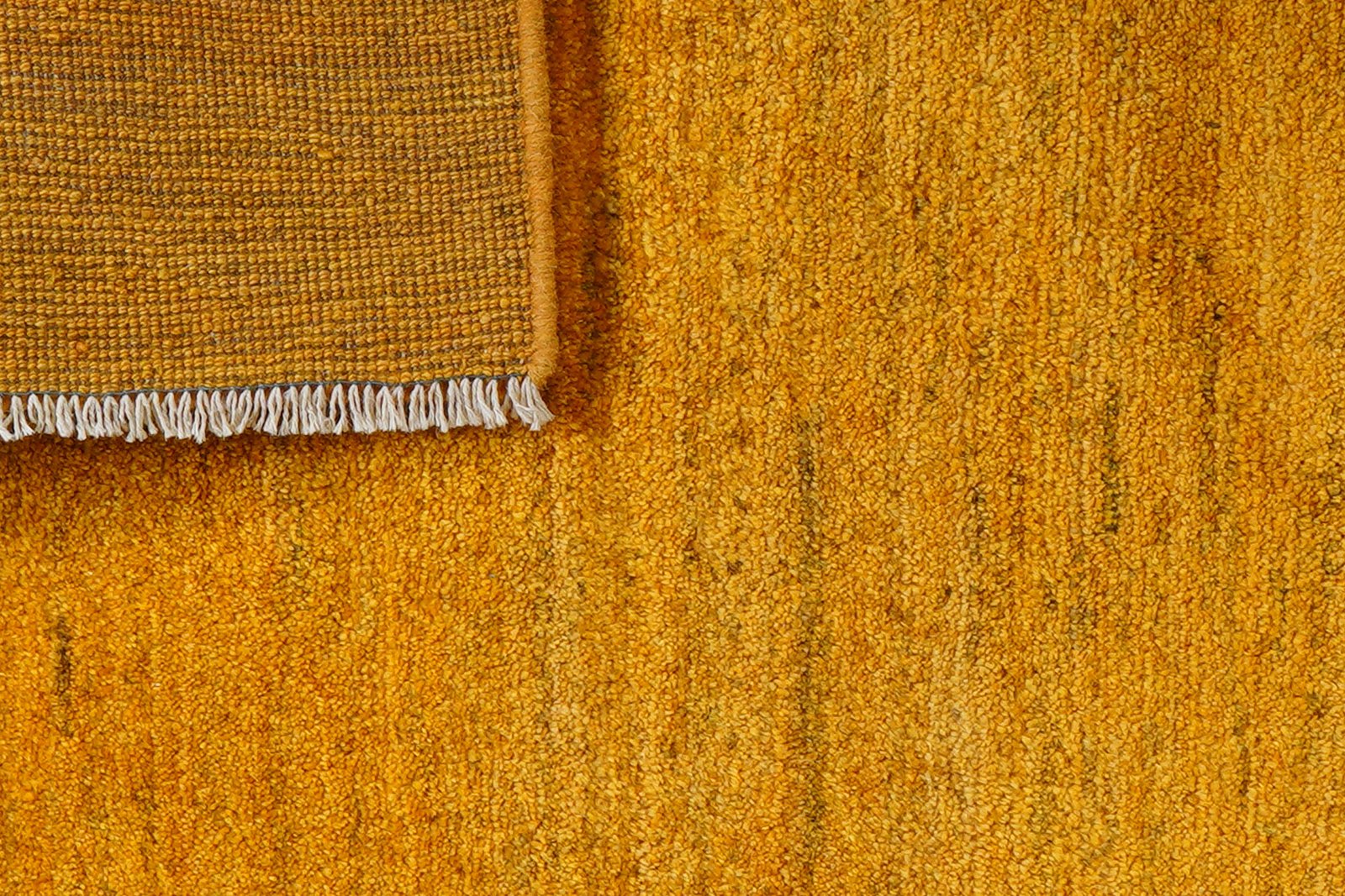 Gabbeh — Hand-knotted, 95x147 cm, Yellow, 100% Virgin Wool | View 7