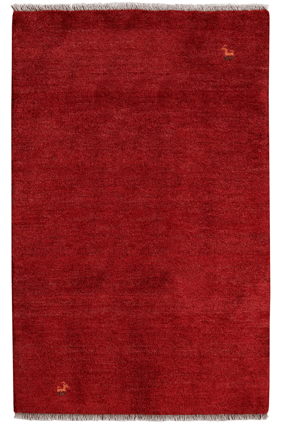 Gabbeh — Hand-knotted, 97x153 cm, Red, 100% Virgin Wool | Main view