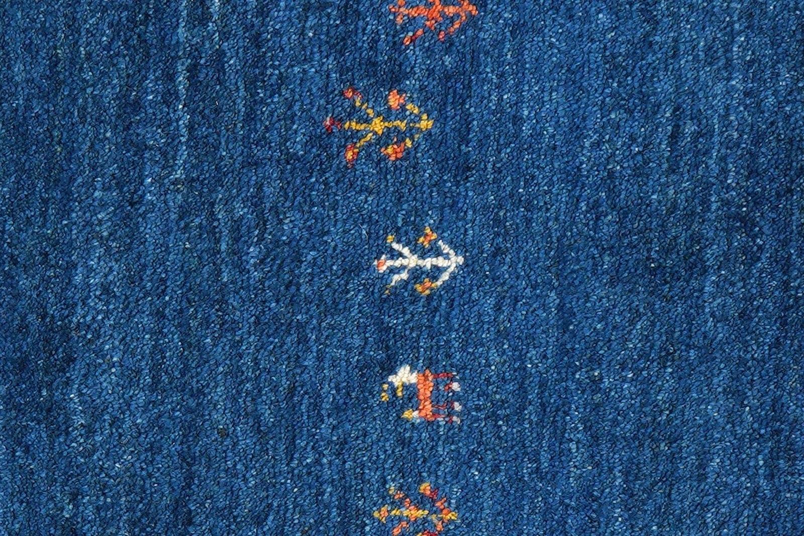 Gabbeh — Hand-knotted, 78x131 cm, Blue, 100% Virgin Wool | View 6