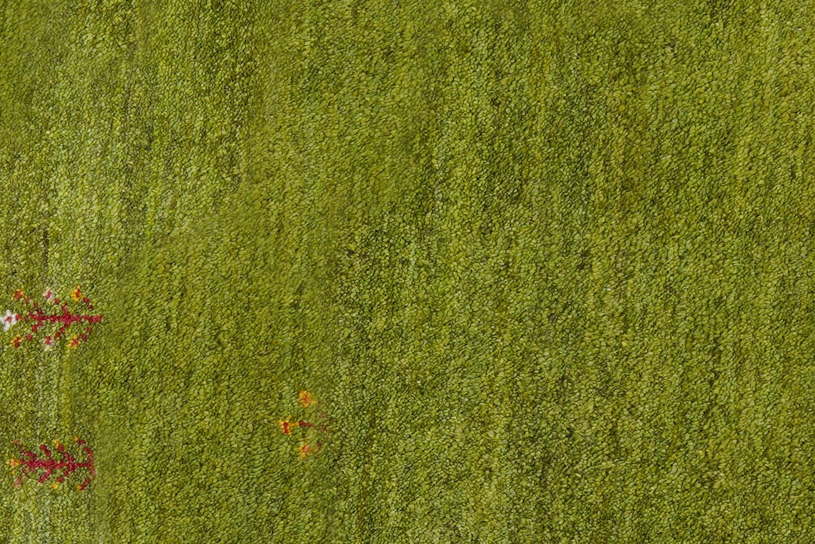 Gabbeh — Hand-knotted, 81x122 cm, Green, 100% Virgin Wool | View 6