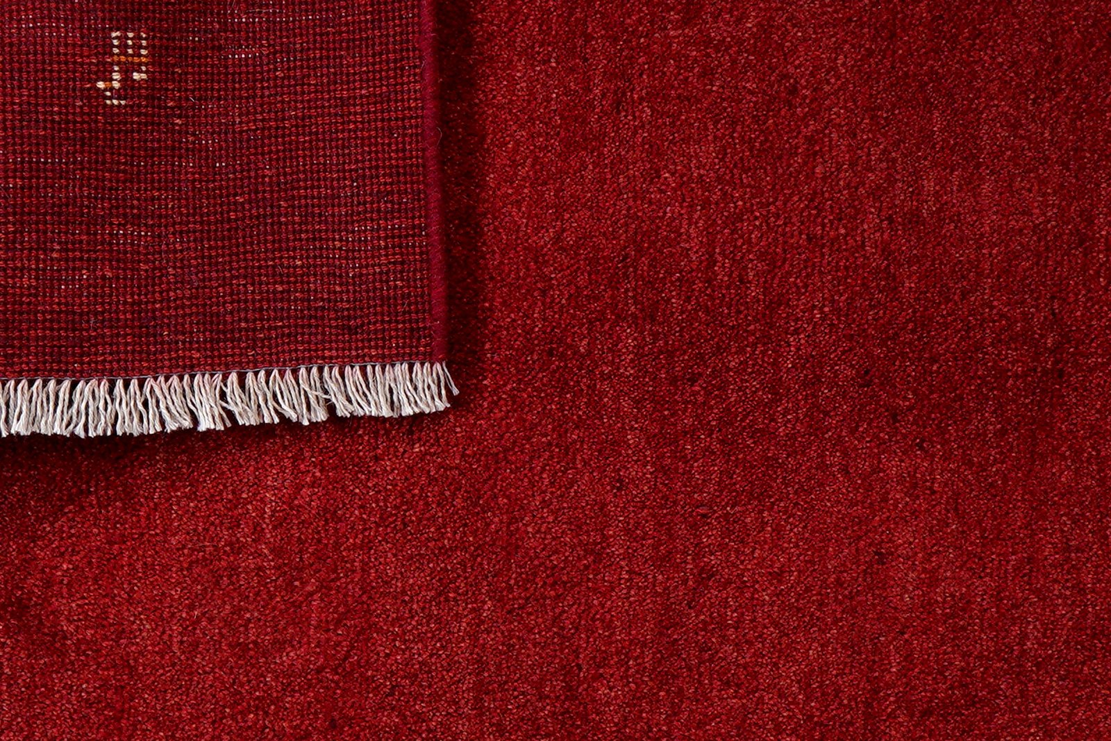 Gabbeh — Hand-knotted, 100x153 cm, Red, 100% Virgin Wool | View 7