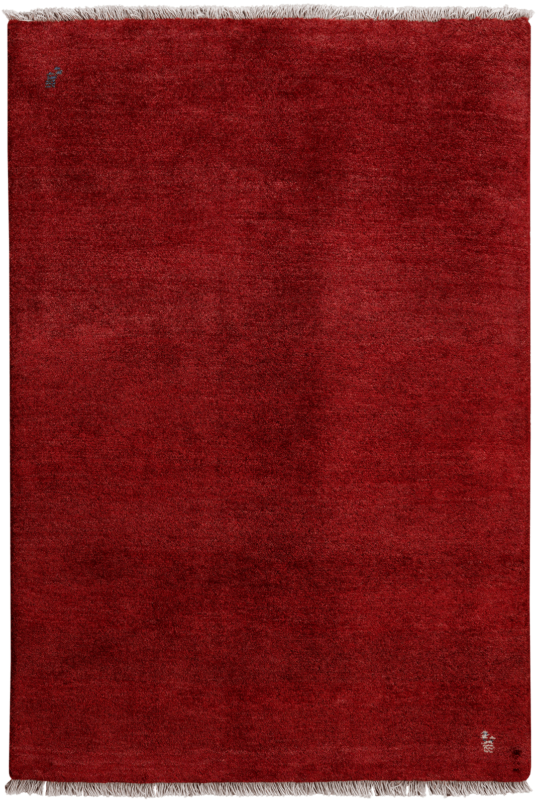 Gabbeh — Hand-knotted, 104x151 cm, Red, 100% Virgin Wool | Main view
