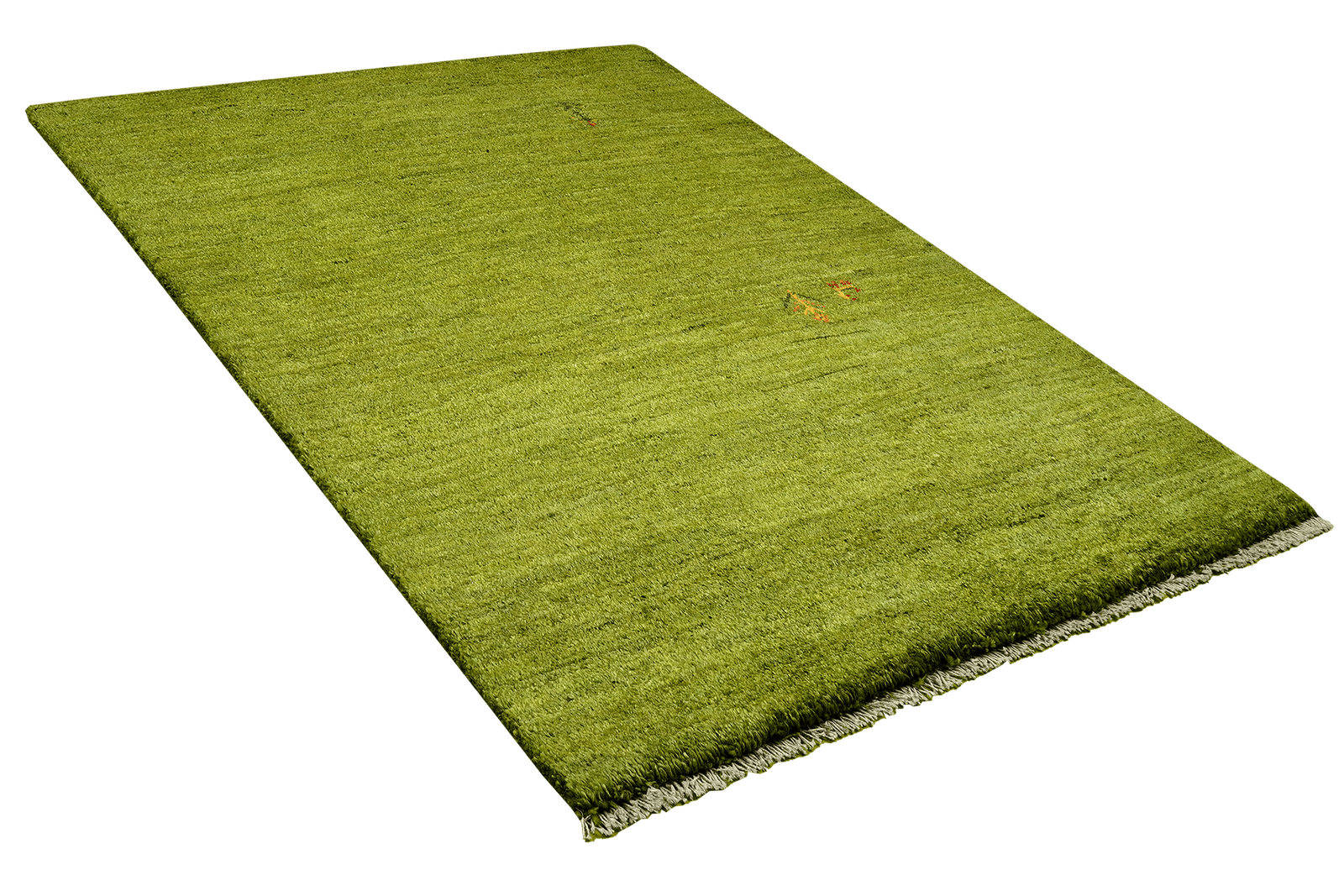 Gabbeh — Hand-knotted, 101x147 cm, Green, 100% Virgin Wool | View 4