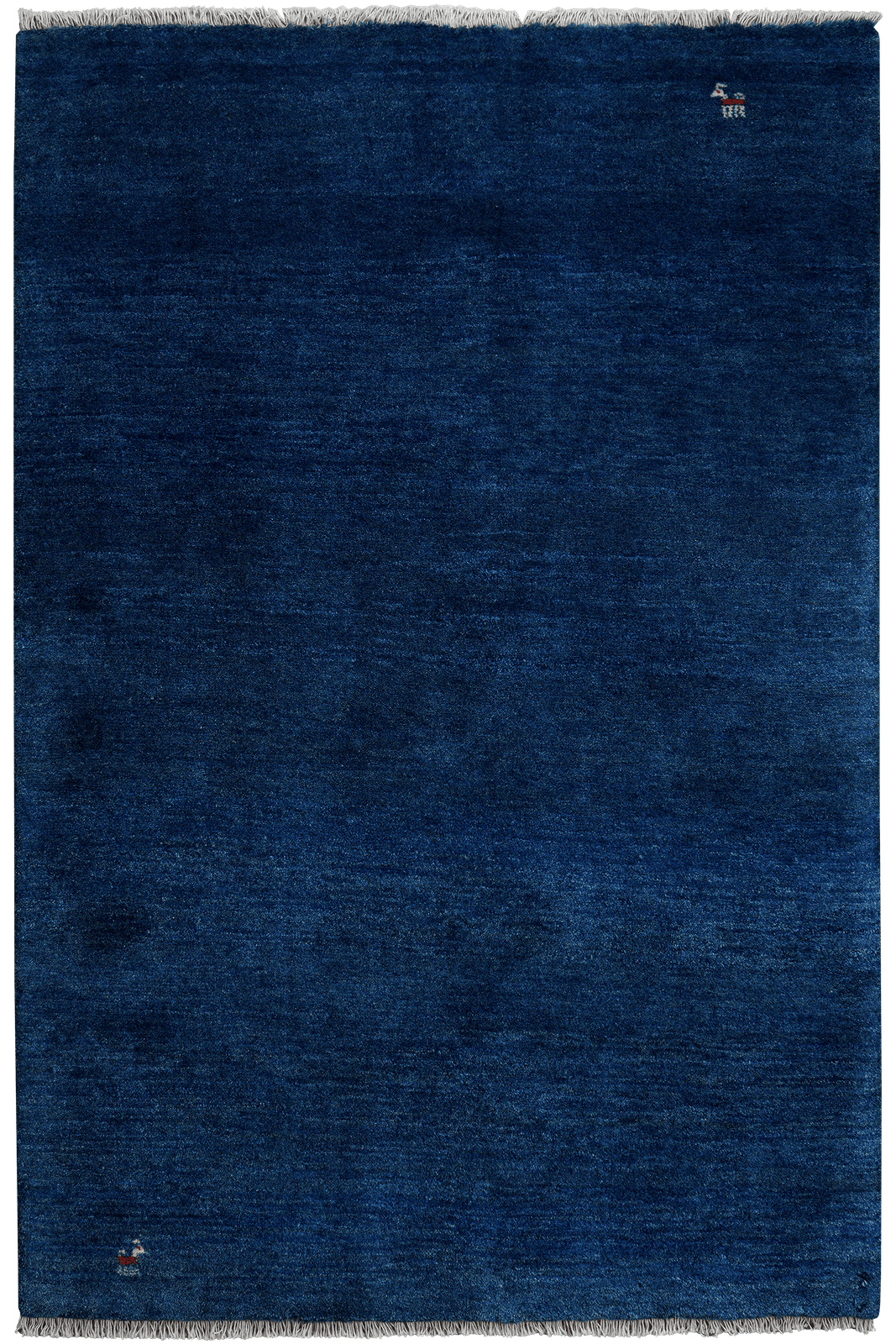 Gabbeh — Hand-knotted, 123x185 cm, Blue, 100% Virgin Wool | Main view