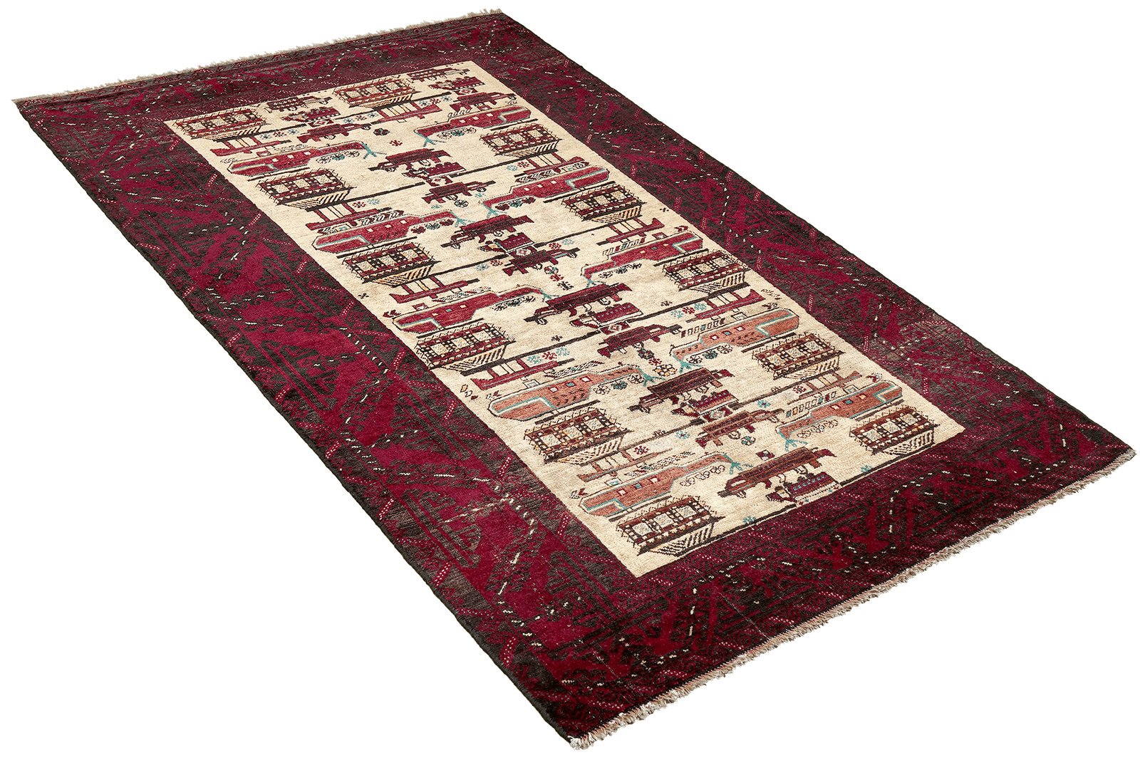 Heritage — Hand-knotted, 103x192 cm, Beige, 100% Virgin Wool | View 4