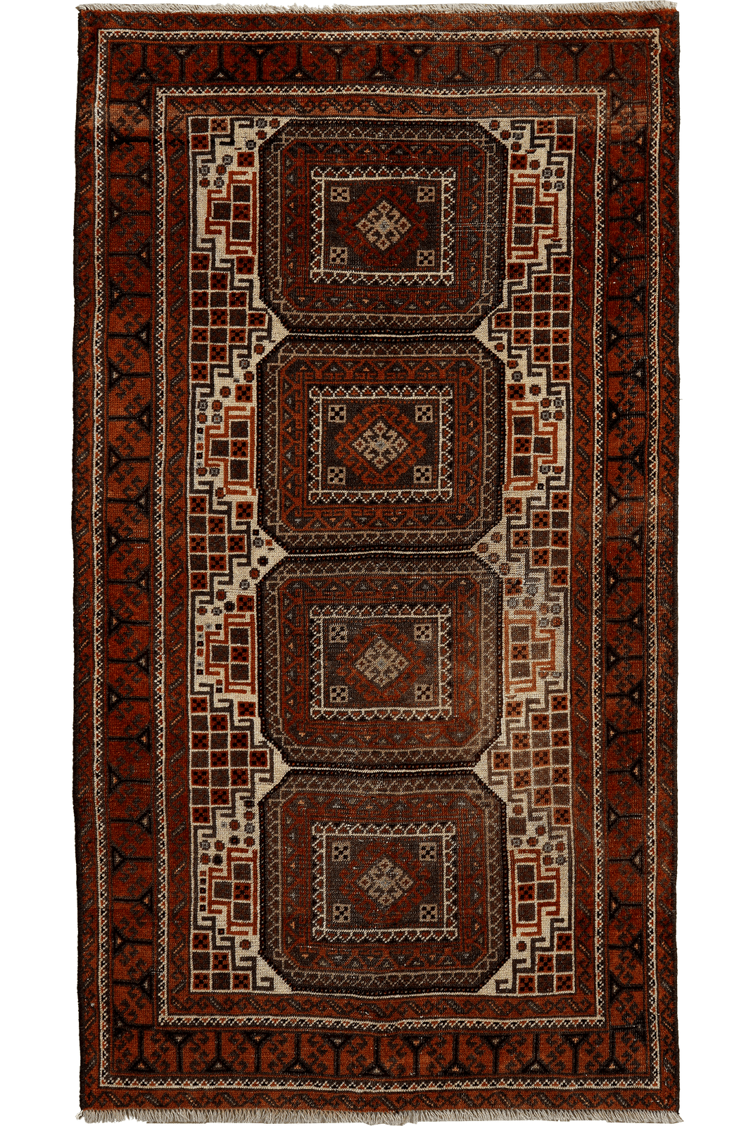 Heritage — Hand-knotted, 84x155 cm, Brown, 100% Virgin Wool | Main view