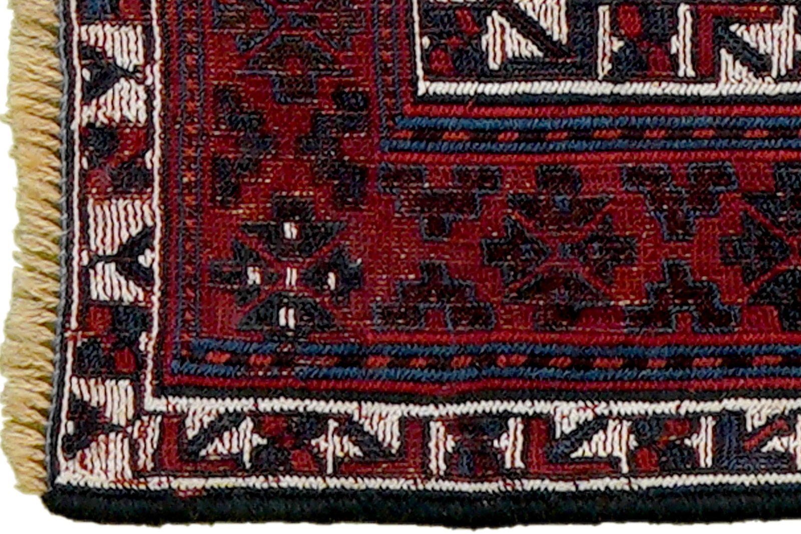 Sumak Sirdjan — Handmade, 106x45 cm, Blue, 100% Virgin Wool | View 3