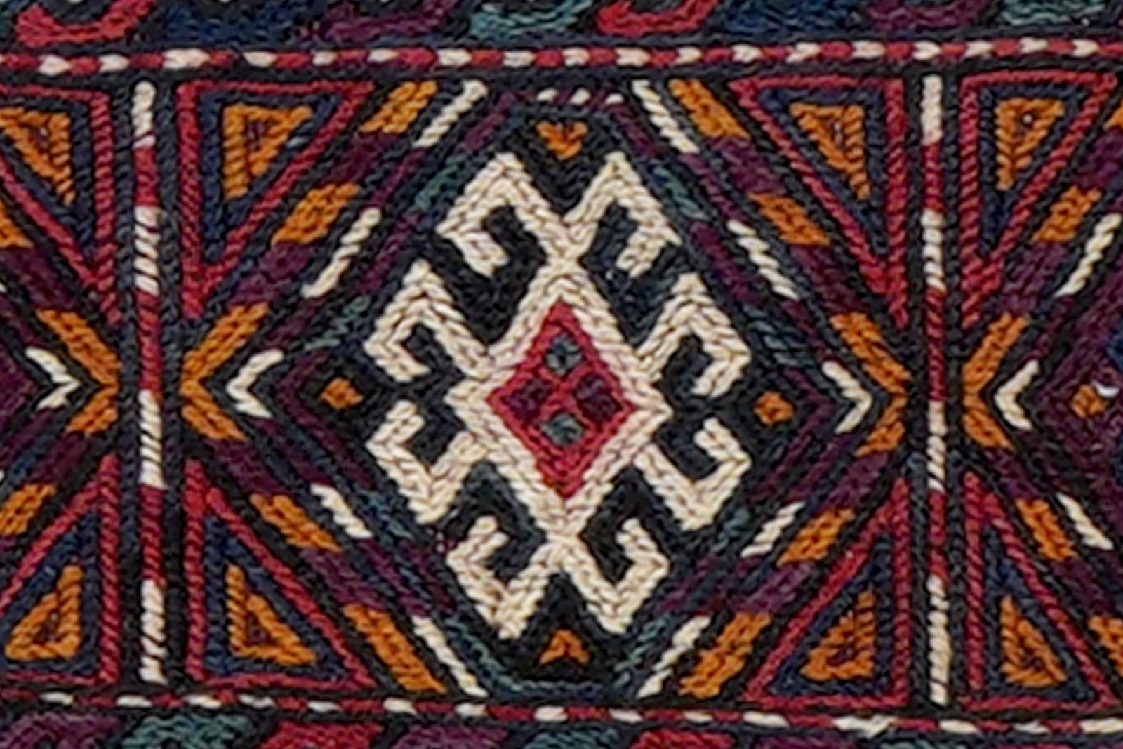 Kelim Belutch — Handmade, 48x20 cm, Multicolor, 100% Virgin Wool | View 6