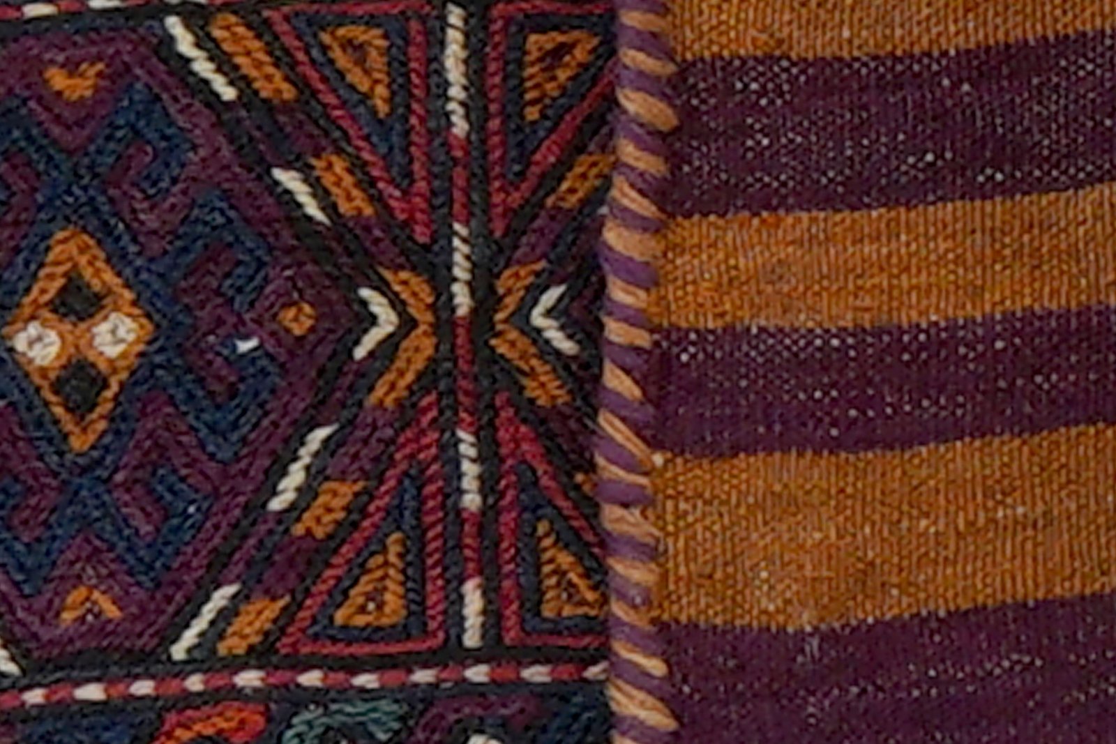 Kelim Belutch — Handmade, 48x20 cm, Multicolor, 100% Virgin Wool | View 7