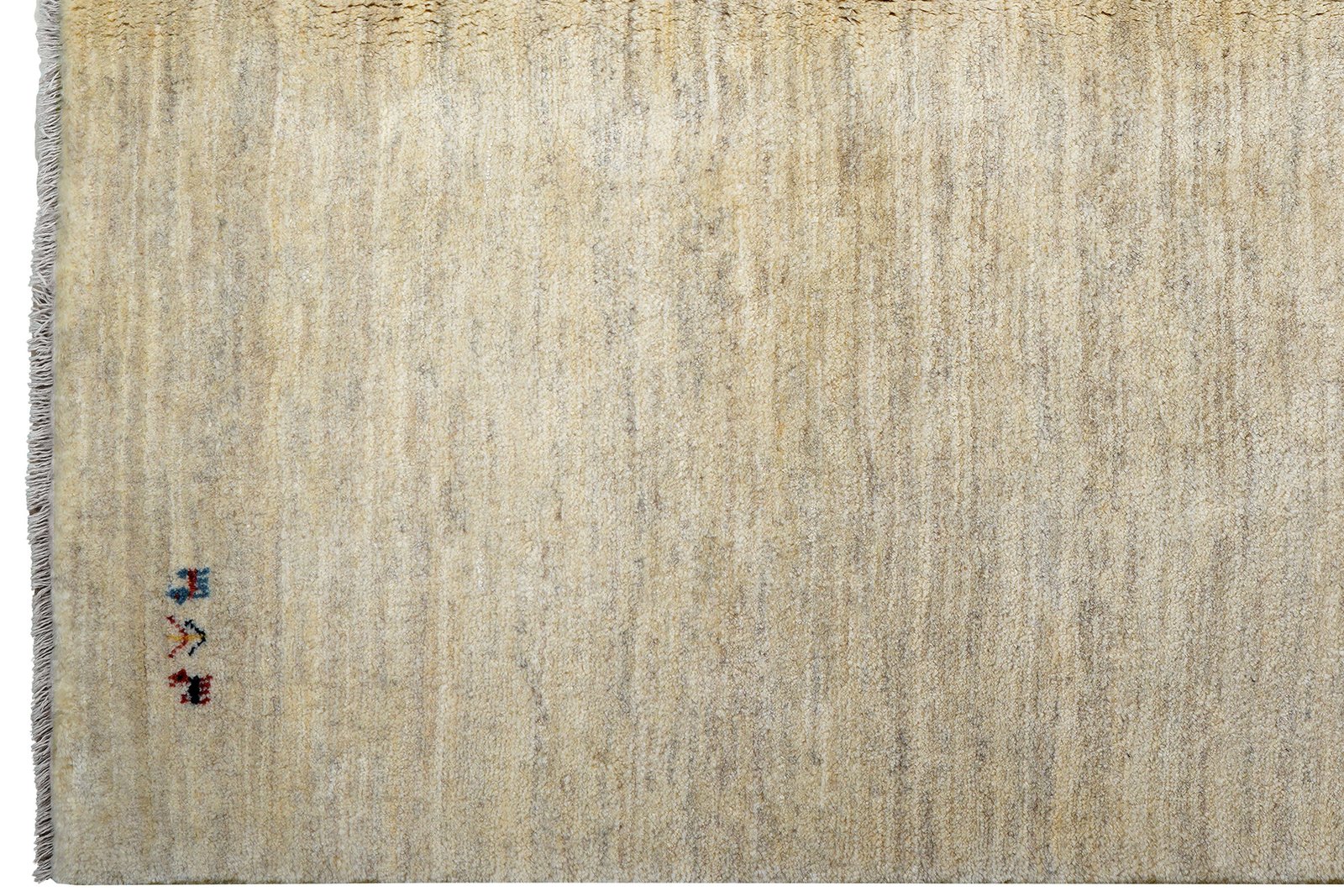 Gabbeh — Hand-knotted, 177x242 cm, Beige, 100% Virgin Wool | View 3