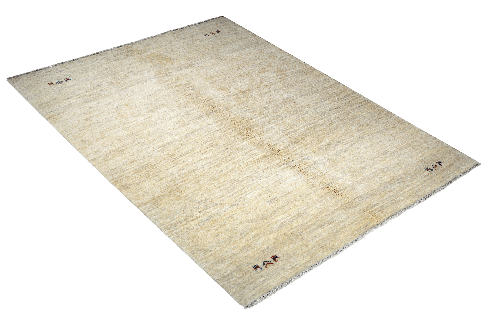 Gabbeh — Hand-knotted, 177x242 cm, Beige, 100% Virgin Wool | View 4