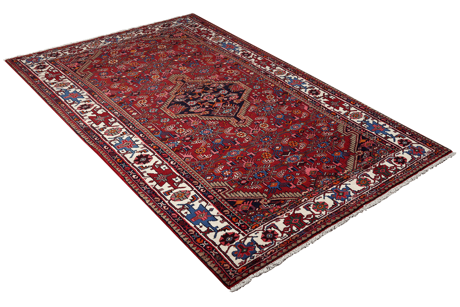Assadabad — Hand-knotted, 137x248 cm, Red, 100% Virgin Wool | View 4