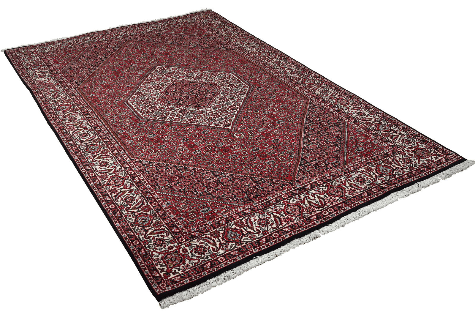 Bidjar Zandjan — Hand-knotted, 164x251 cm, Red, 100% Virgin Wool | View 4