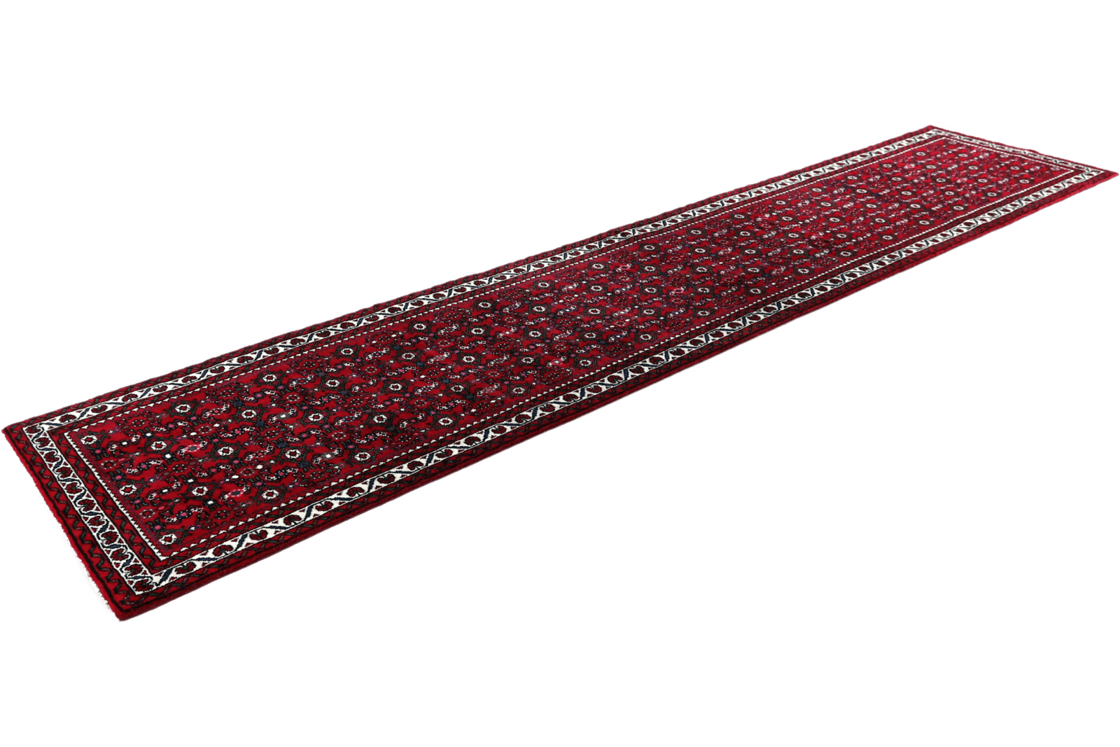 Hosseinabad — Hand-knotted, 80x395 cm, Red, 100% Virgin Wool | View 6