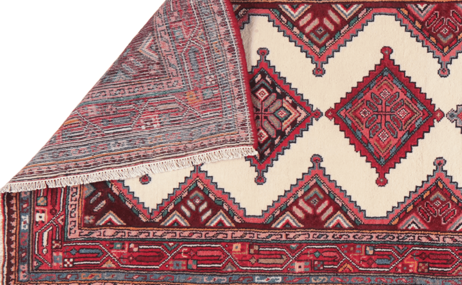 Zagheh — Hand-knotted, 86x322 cm, Multicolor, 100% Virgin Wool | View 5