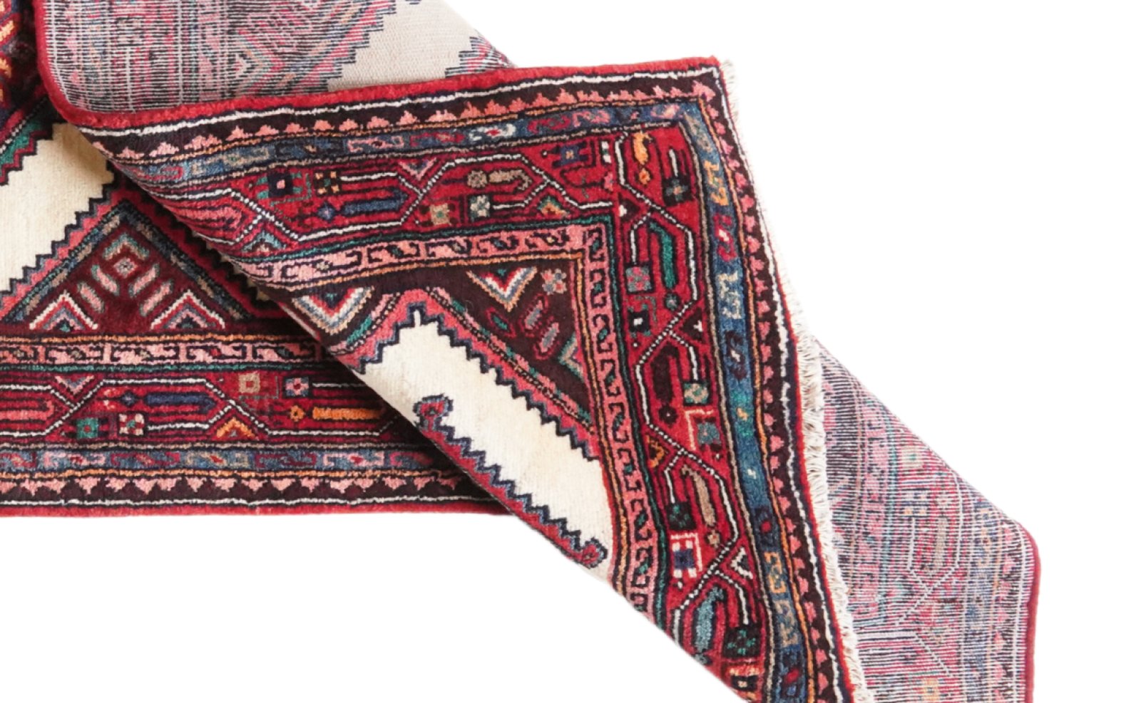 Zagheh — Hand-knotted, 86x322 cm, Multicolor, 100% Virgin Wool | View 7