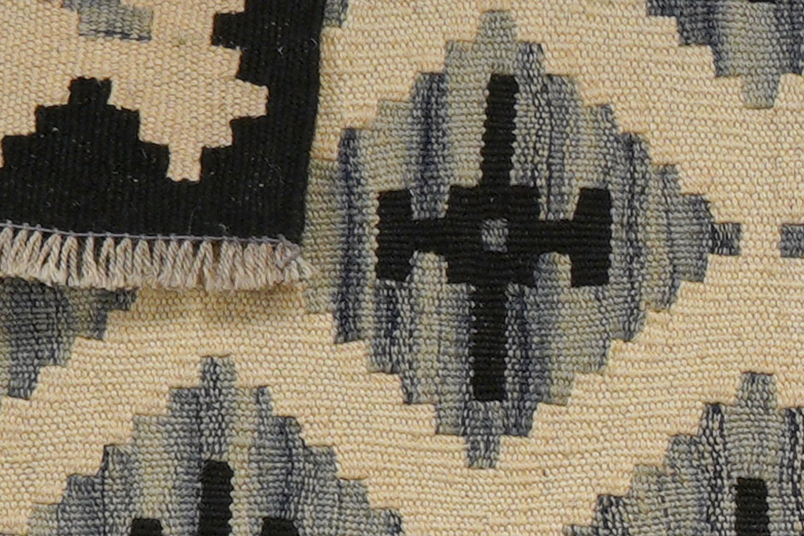 Kelim Gashgai — Handmade, 47x60 cm, Beige, 100% Virgin Wool | View 6