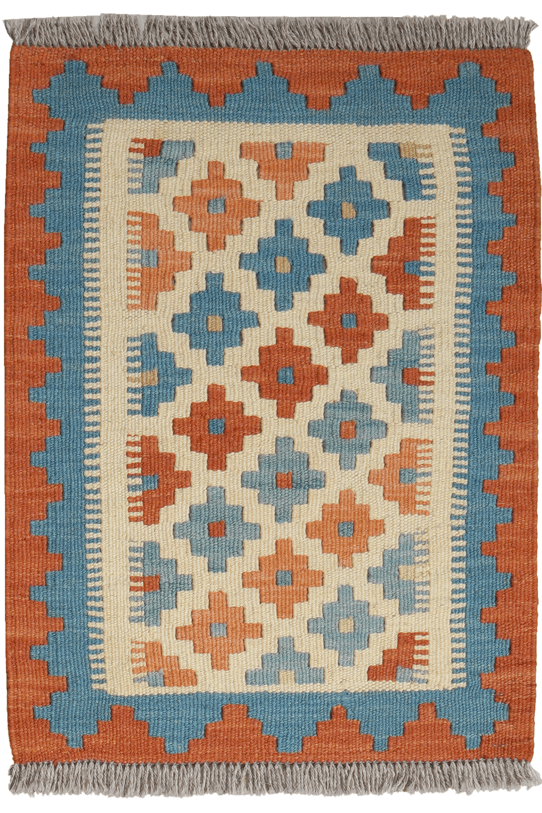 Kelim Gashgai — Handmade, 44x60 cm, Multicolor, 100% Virgin Wool | Main view