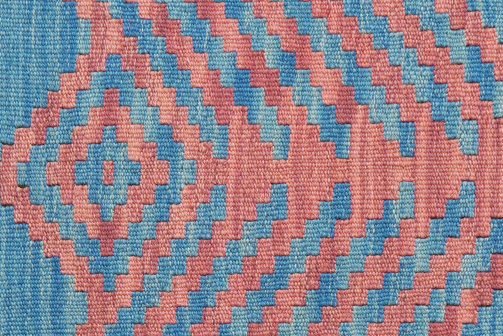 Kelim Gashgai — Handmade, 58x194 cm, Blue, 100% Virgin Wool | View 5
