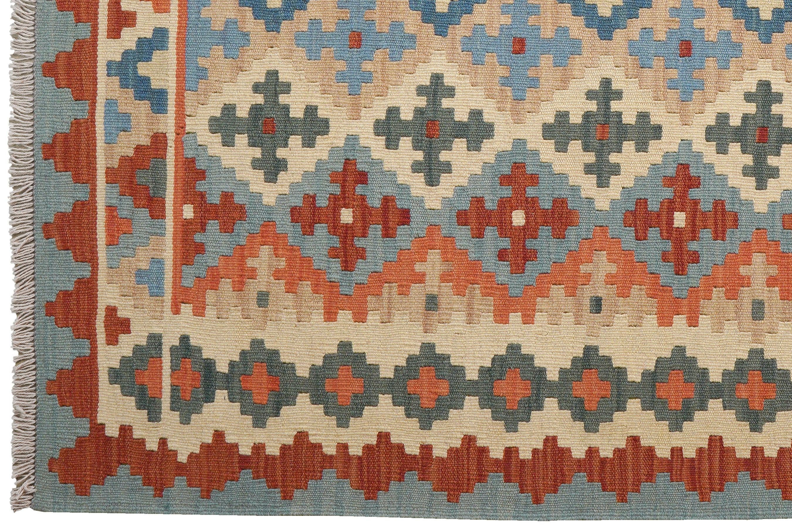 Kelim Gashgai — Handmade, 158x143 cm, Multicolor, 100% Virgin Wool | View 3
