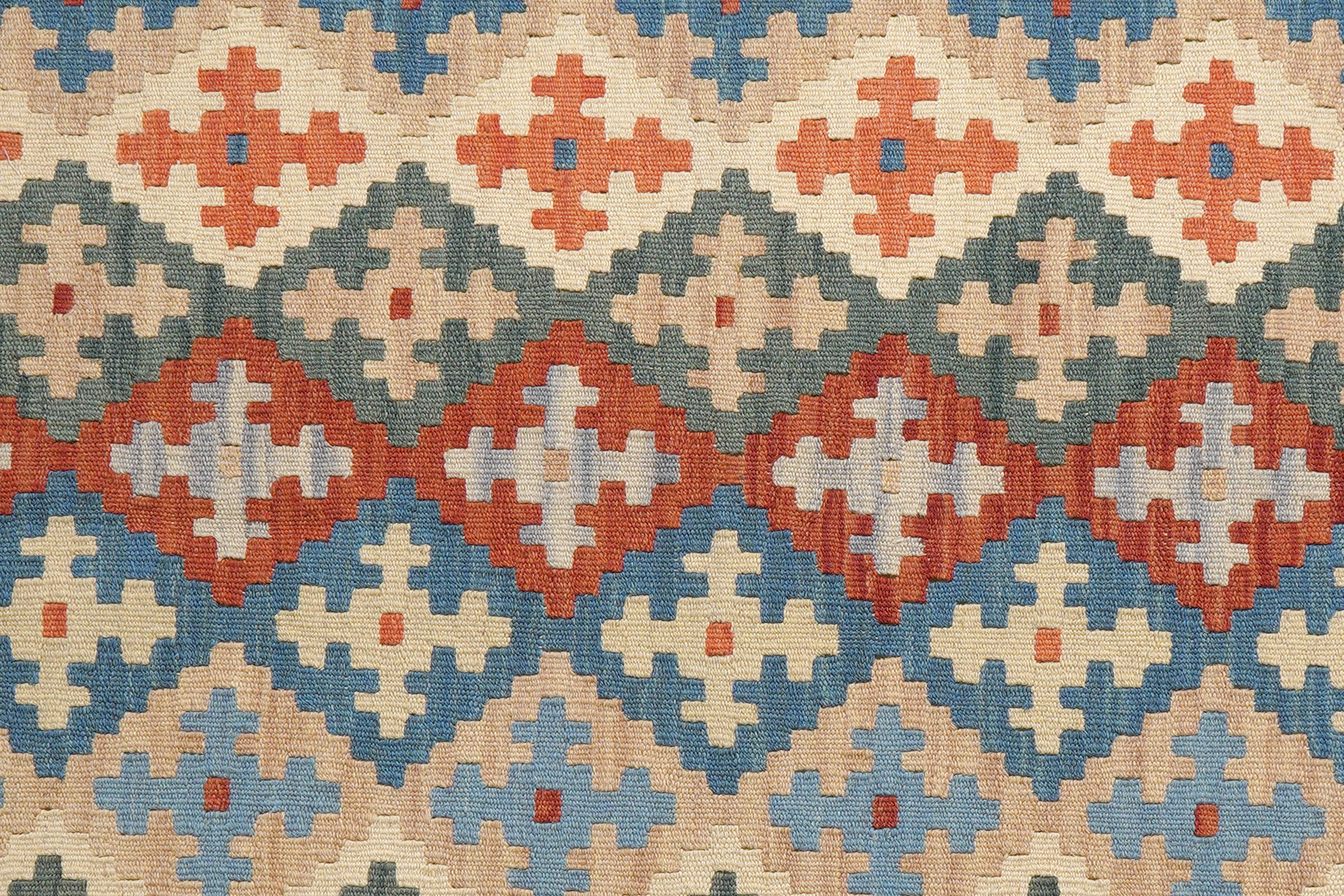Kelim Gashgai — Handmade, 158x143 cm, Multicolor, 100% Virgin Wool | View 5